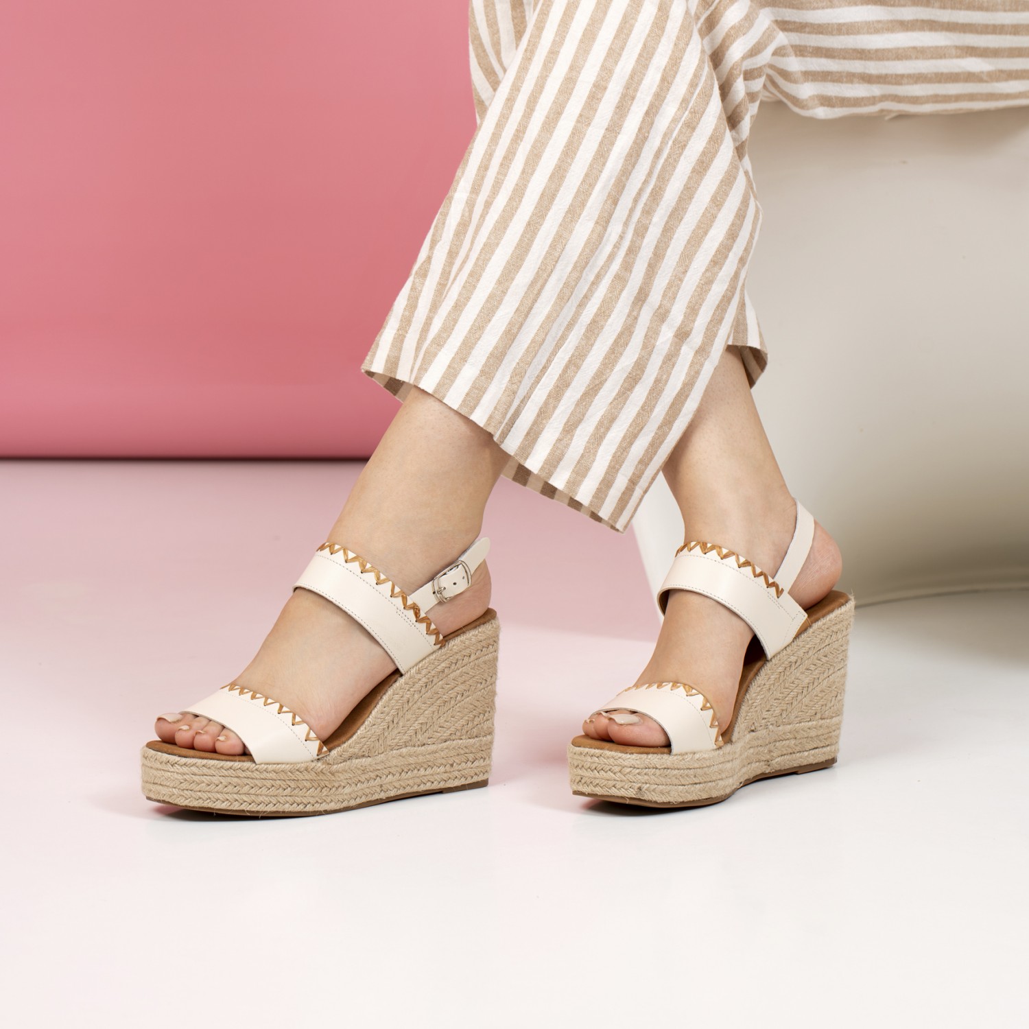 Sandale compensée clearance