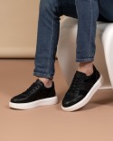 Sneaker Noir Cuir