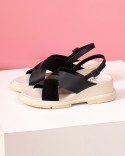 Sandale Noir Cuir