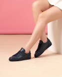 Sneaker Bleu Cuir