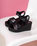 Sandale Noir Cuir