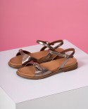 Sandale Bronze Cuir