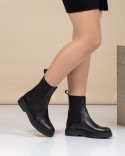 Bottine femme Noir Cuir