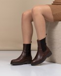 Bottine femme Marron Cuir