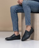 Loafer Bleu Cuir