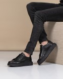 Sneaker Noir Cuir