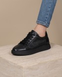 Sneaker Noir Cuir