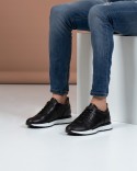 Sneakers Noir Cuir
