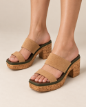 Sabot Femme Taupe SV Daim