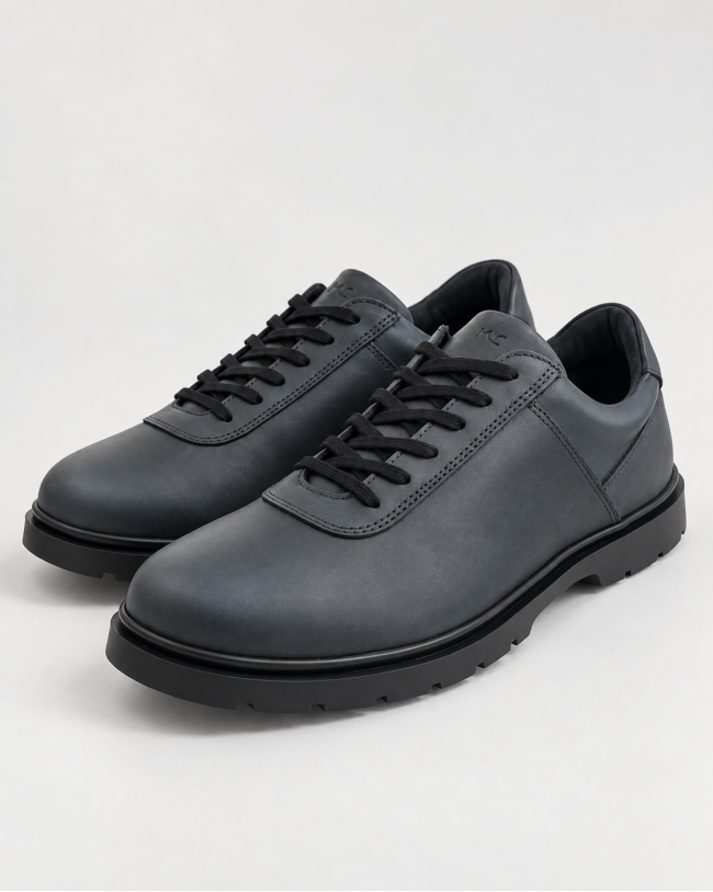 Derby Bleu Cuir